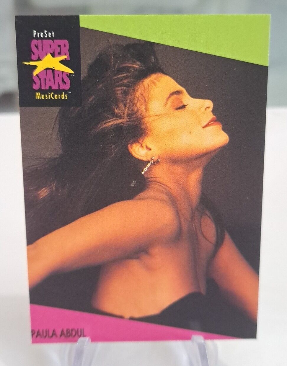 1991 Paula Abdul Pro Set Super Stars Musicards #26 Paula Abdul B7