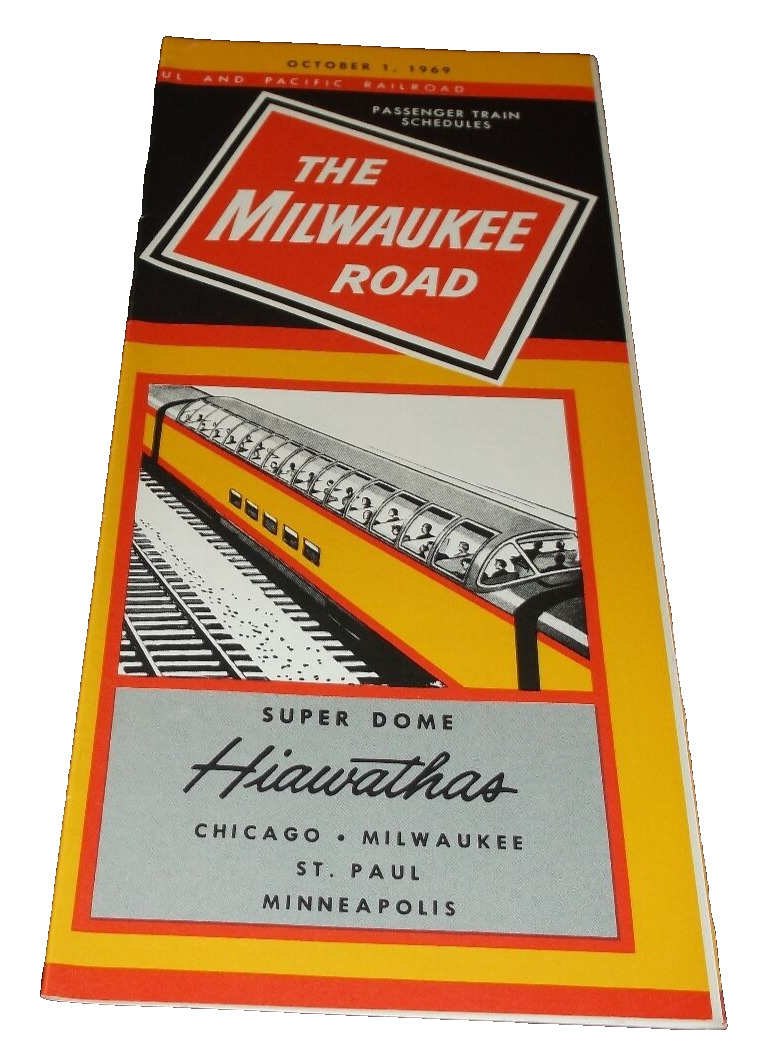 OCTOBER 1969 MILWAUKEE ROAD SYSTEM PUBLIC TIMETABLE