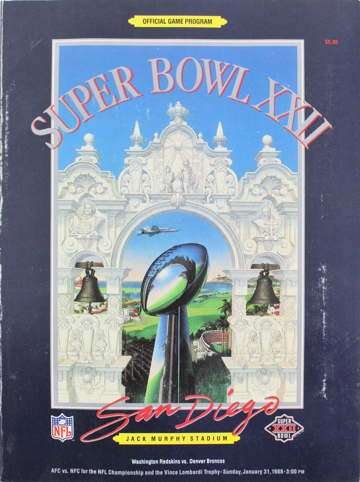 Super Bowl XXII Washington Redskins VS. Denver Broncos Official Game Program