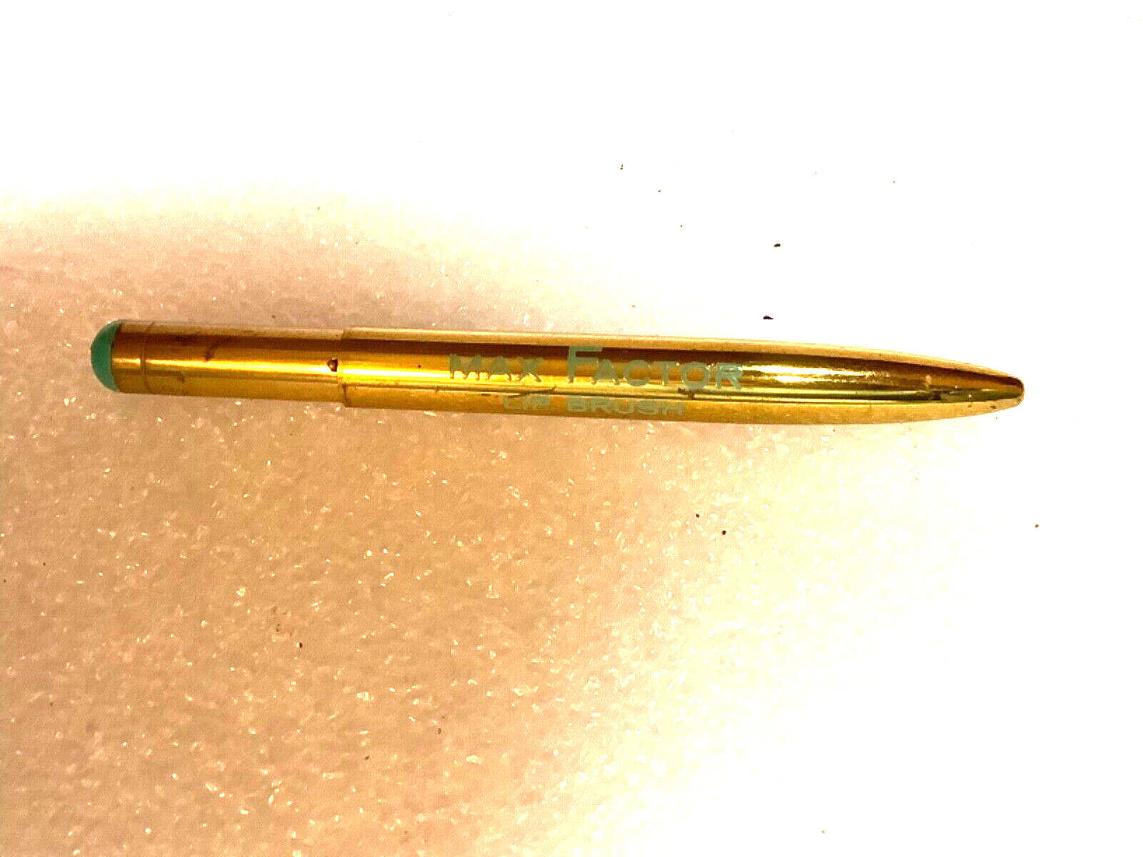1960s Max Factor Golden Retractable Lip Brush  Made in USA Vintage 1960s