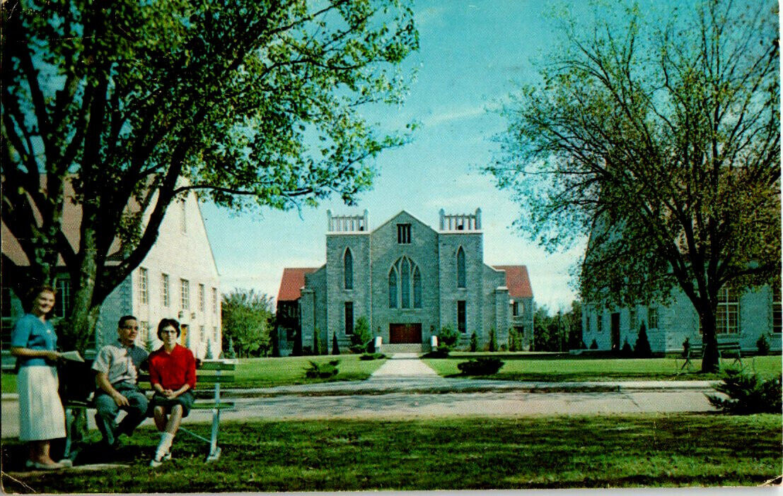 John Brown University Silcom Springs Arkansas postcard Cancel 1968