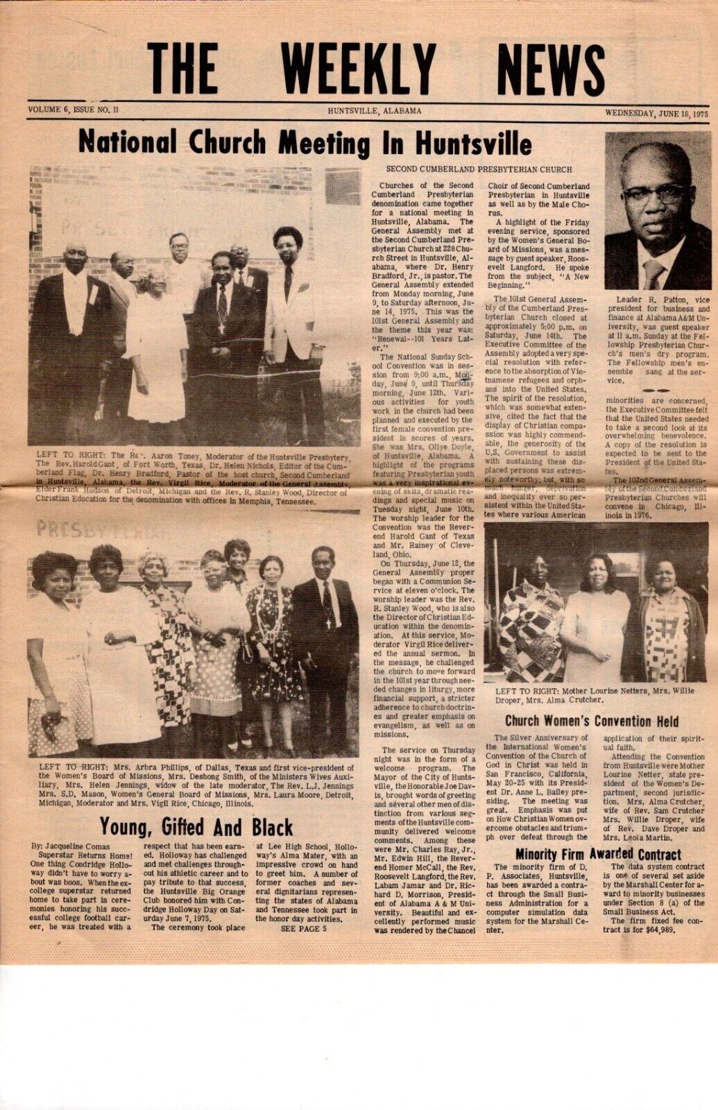 THE WEEKLY NEWSPAPER June 18, 1975 \