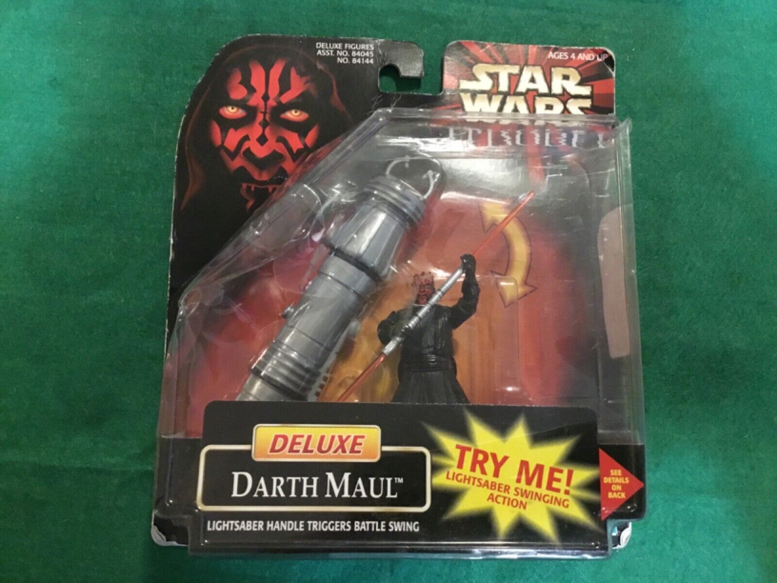 VINTAGE 1998 STAR WARS DELUXE DARTH MAUL NEW OLD STOCK