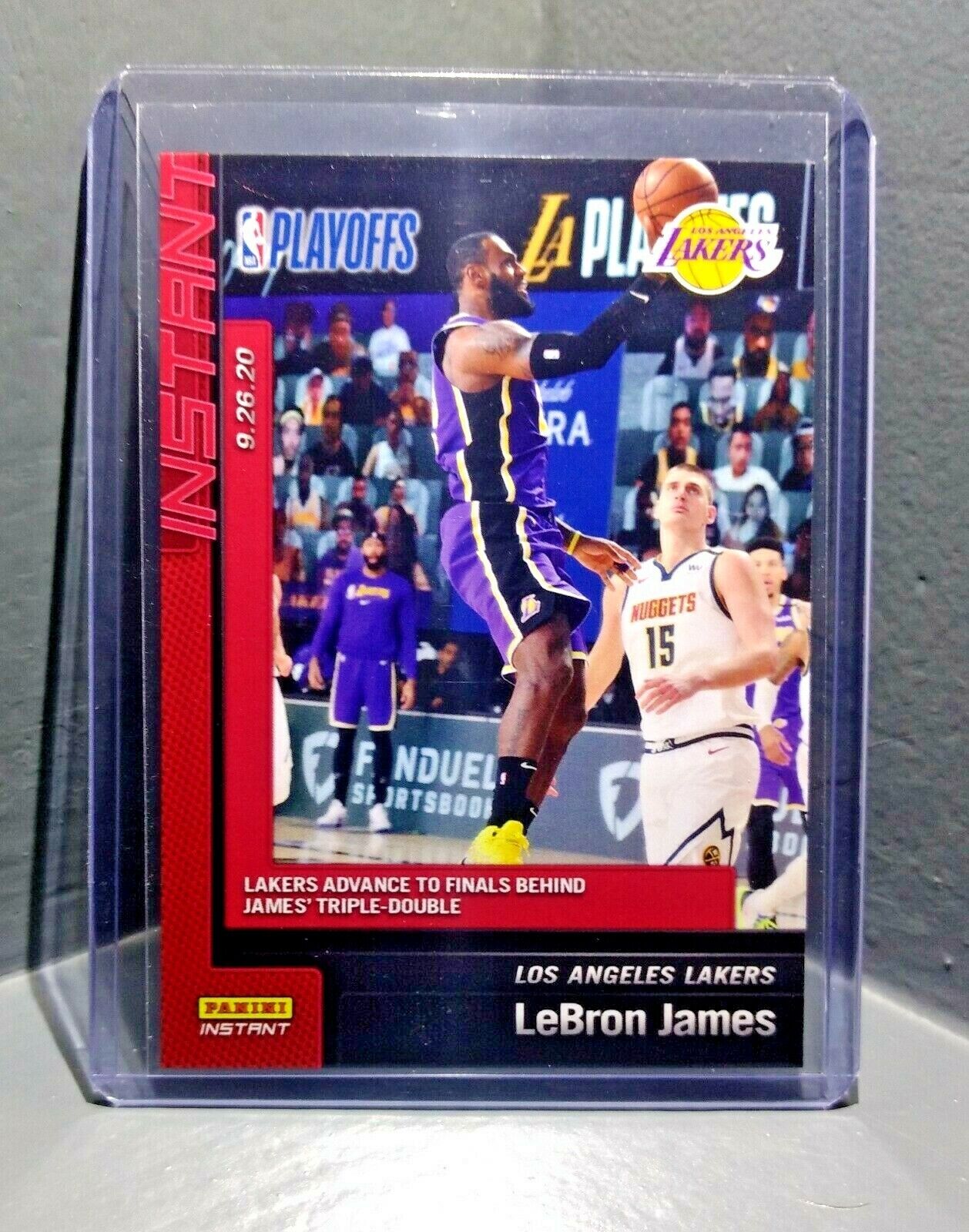 Lebron James 2019-20 Panini NBA Playoffs Instant #228 Basketball Card 1 of 313