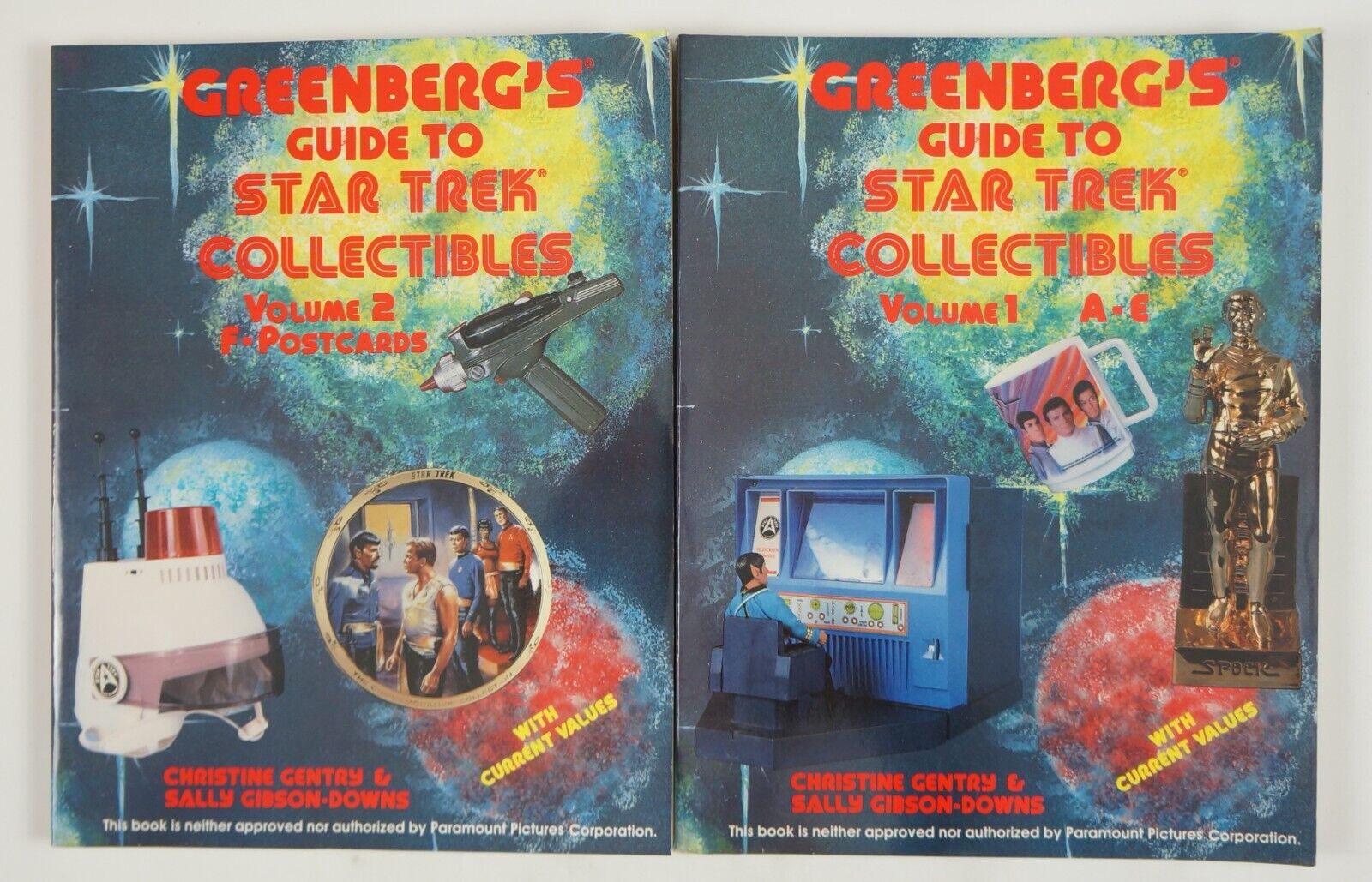 Greenberg\'s Guide to Star Trek Collectibles Volume 1: A-E & 2: F-Postcards 1991