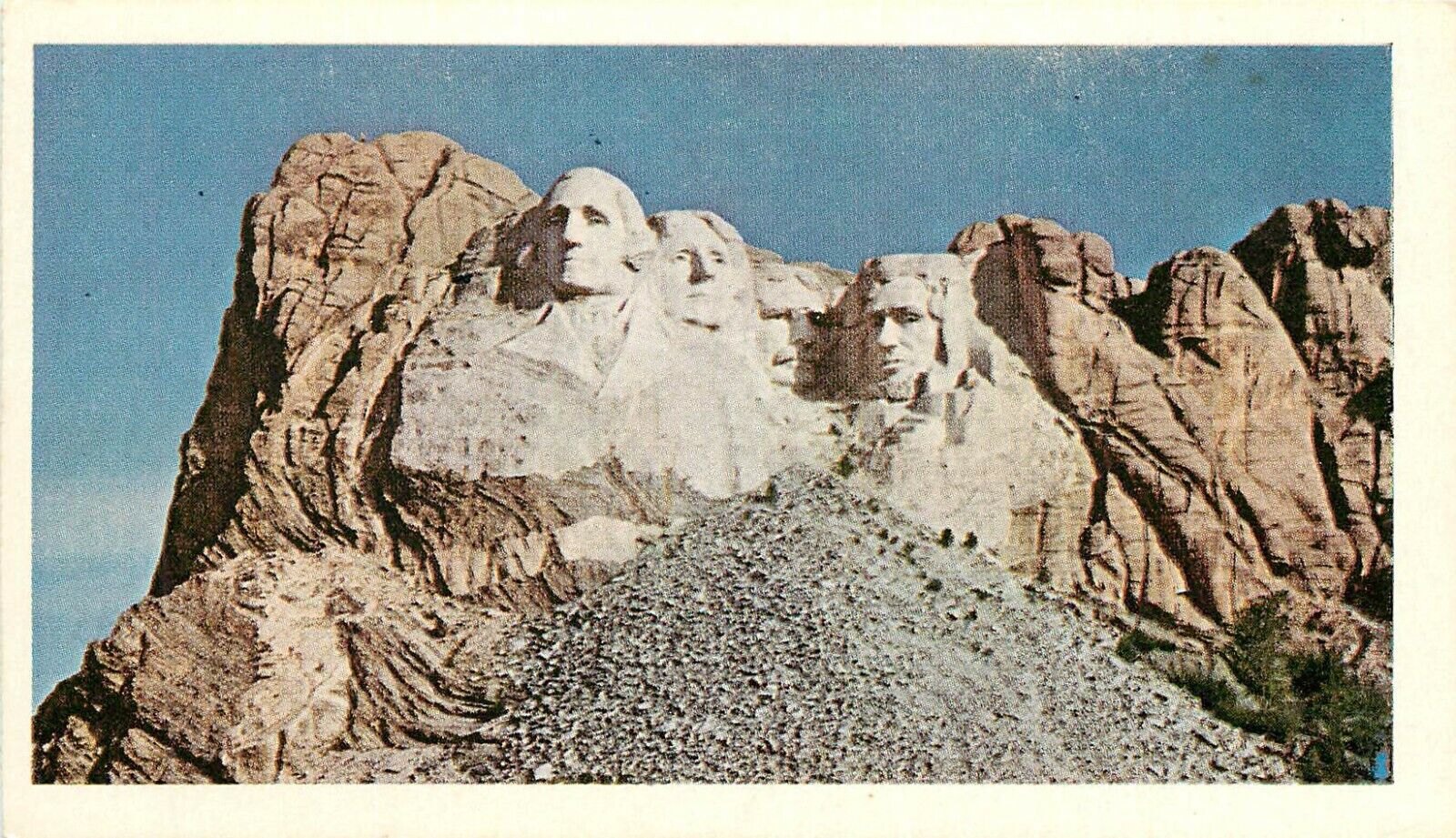 Mount Rushmore National Memorial South Dakota SD Chevrolet American Oil Postcard