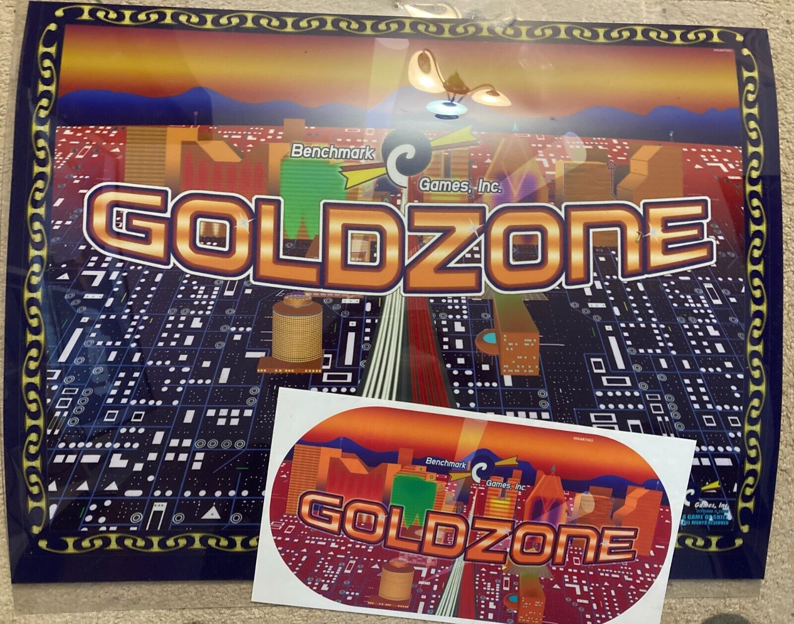 Marquee for Goldzone Arcade Redemption Game