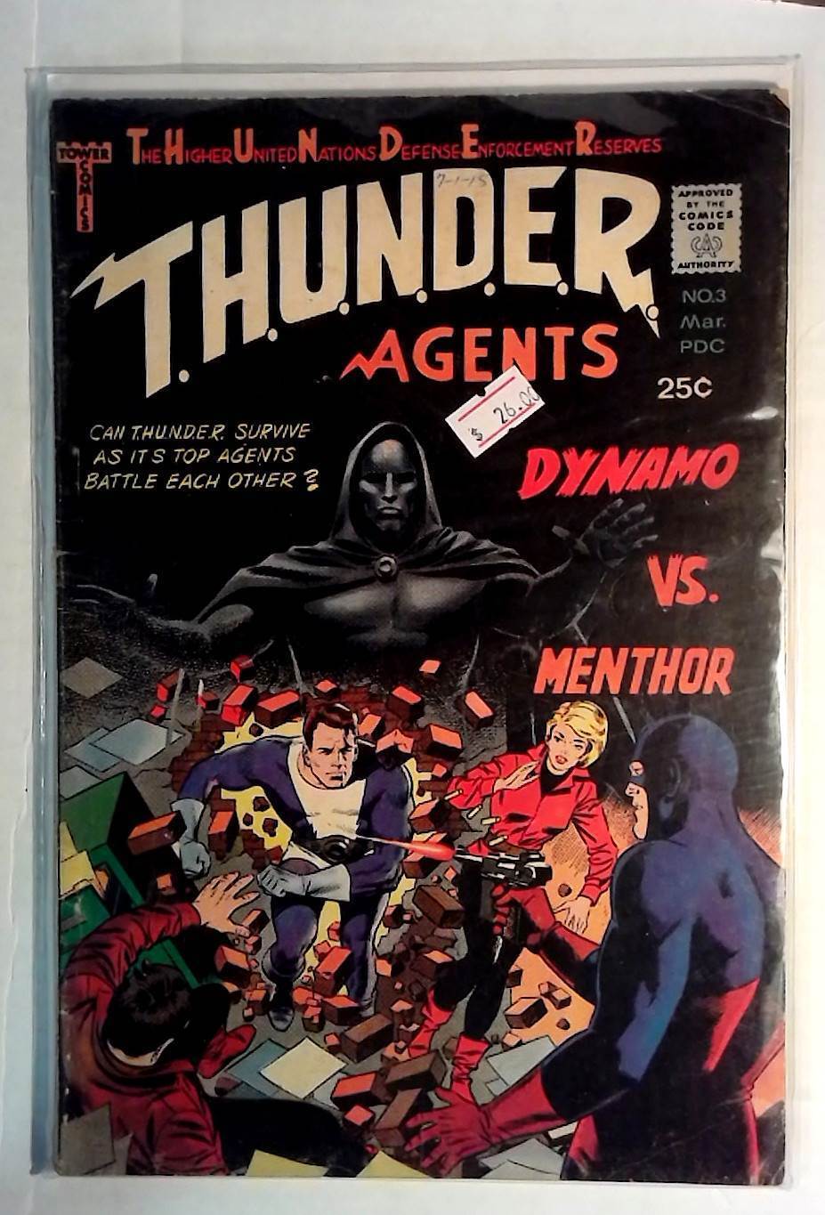 1966 T.H.U.N.D.E.R. Agents #3 Tower Comics FN 1st Print Comic Book