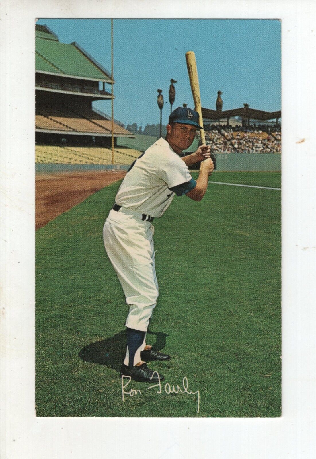 Vintage Postcard - Ron Fairly - Los Angeles Dodgers