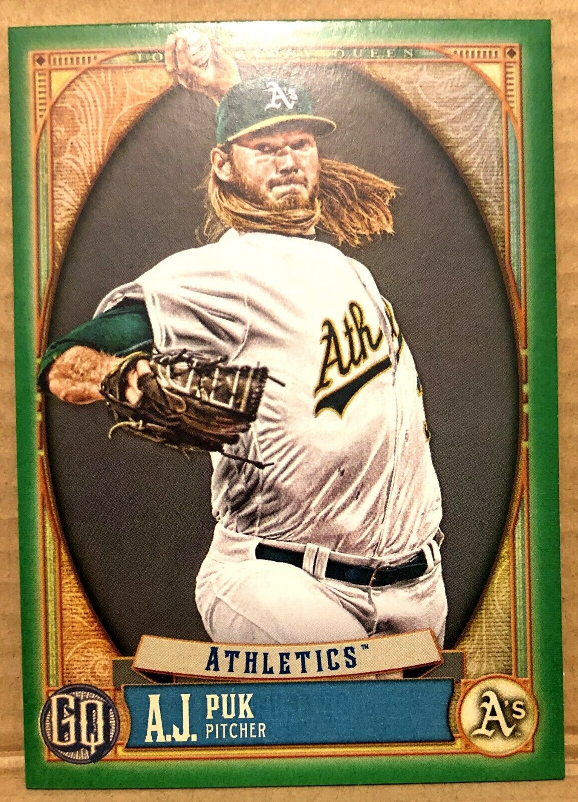 A.J. Puk(Oakland Athletics)2021 Topps Gypsy Queen-Green Parallel