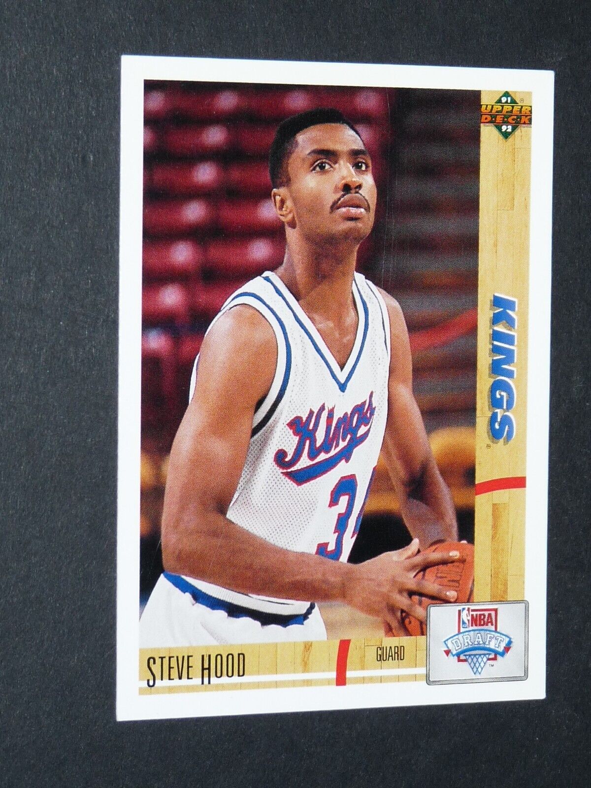 #21 STEVE HOOD SACRAMENTO KINGS 1991-1992 NBA USA BASKETBALL UPPER DECK CARD