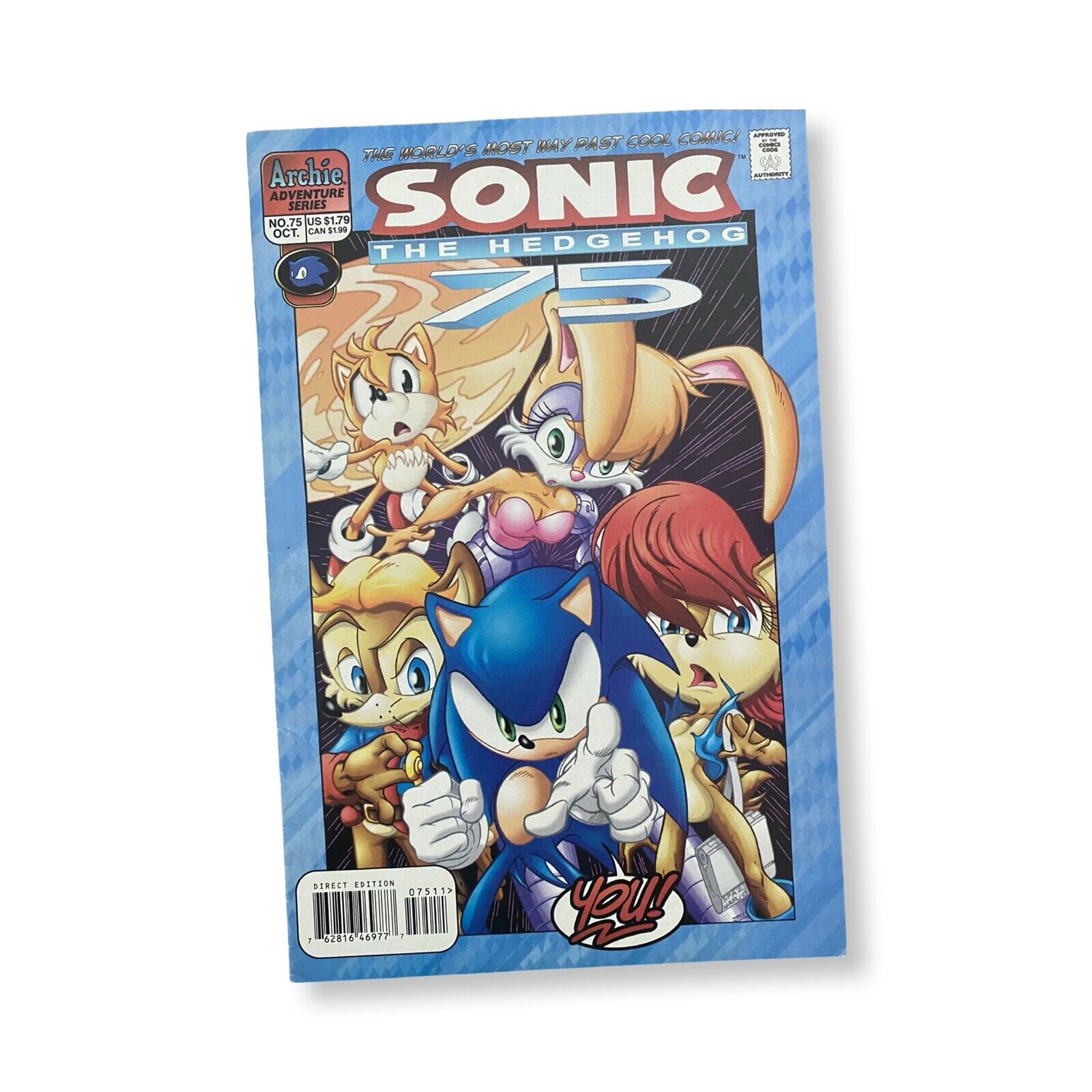 Vintage Sonic The Hedgehog #75 Comic Book - HTF - NM - 1999