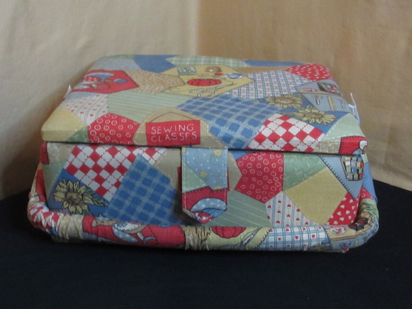 Fabric Covered Sewing Box 10\