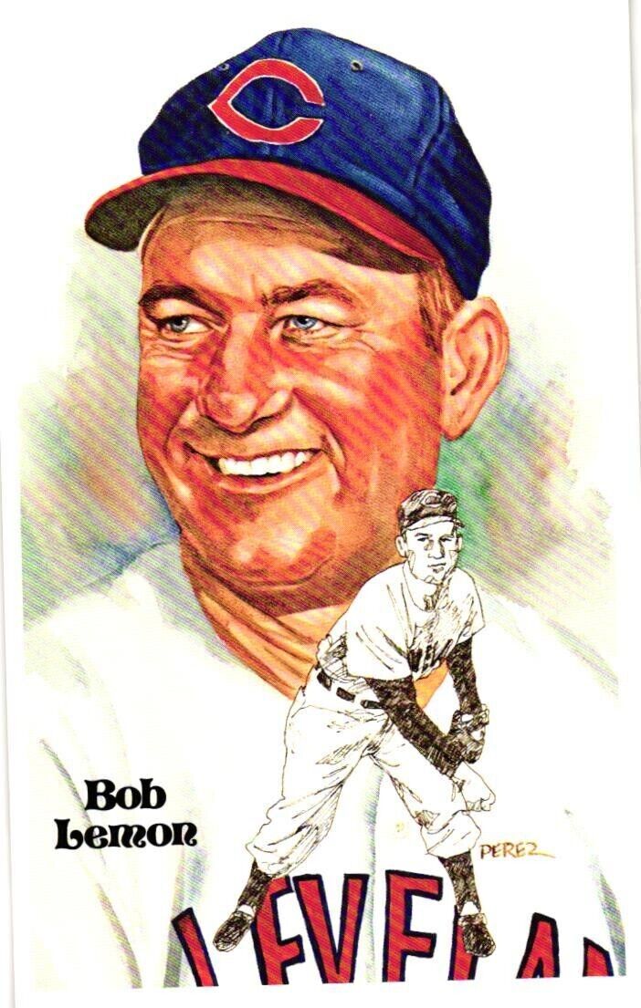 Bob Lemon 1980 Perez-Steele Baseball Hall of Fame Limited Edition Postcard
