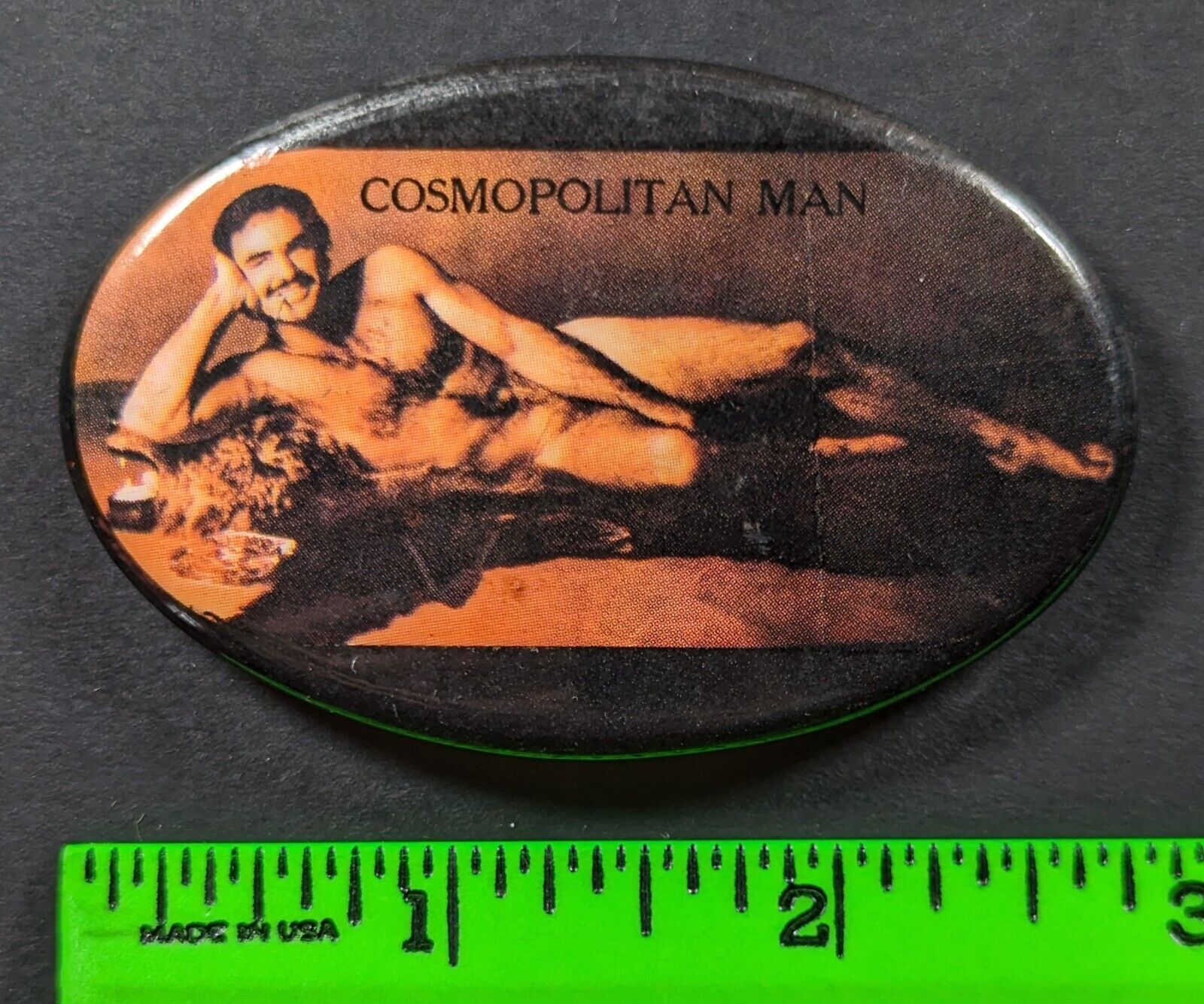 Vintage Cosmopolitan Man Burt Reynolds Gay Interest Pocket Mirror