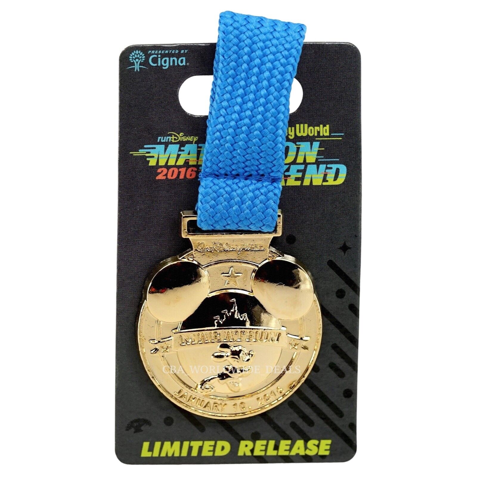 2016 Disney runDisney Walt Disney World Marathon January 10,2016  Medal Pin