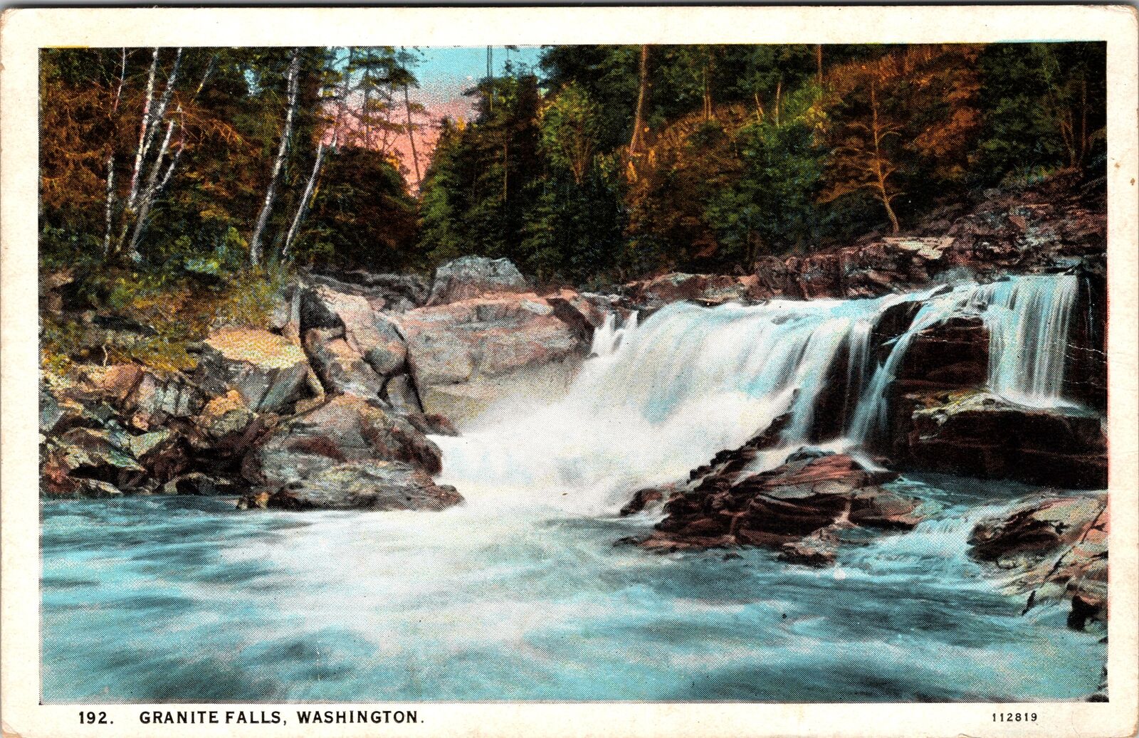 Granite Falls WA-Washington, Scenic View Vintage Souvenir Postcard