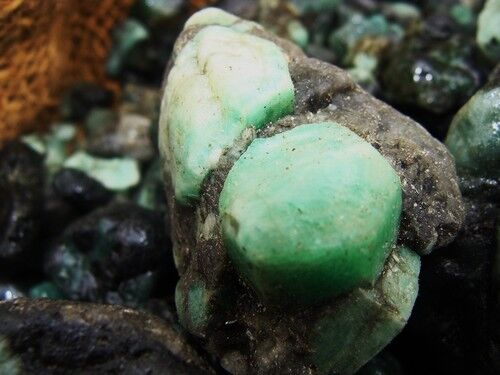 2000 Carat Lots of Unsearched Natural Emerald Rough + a FREE faceted Gemstone