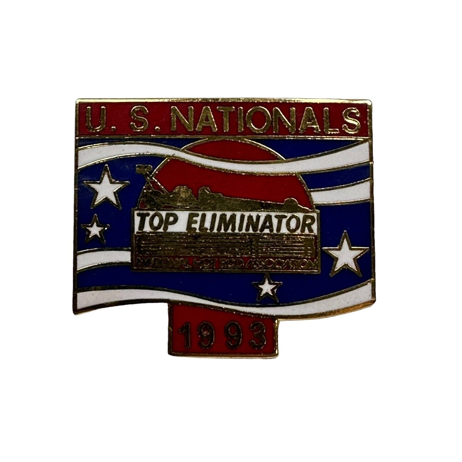 1993 US Nationals Indianapolis NHRA Drag Racing Lapel Pin Top Eliminator Club