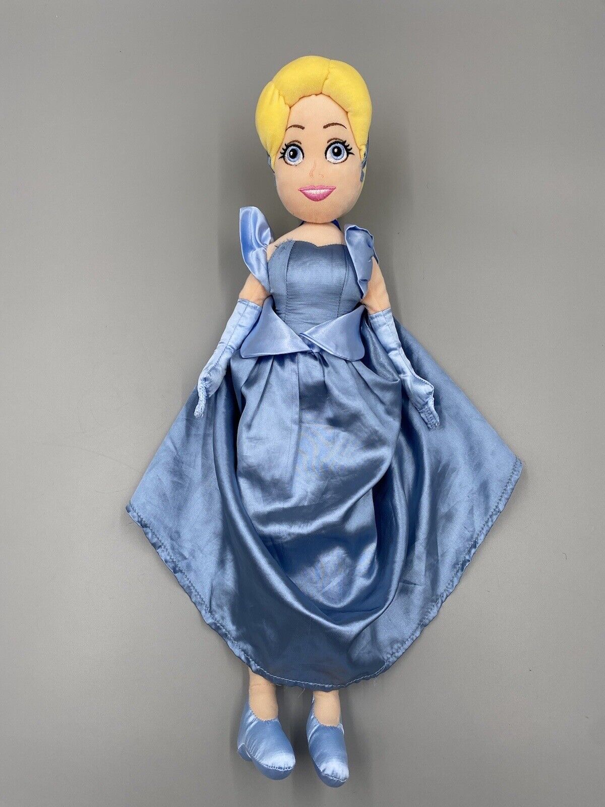 Disney Princess Cinderella Plush Doll 20” Blue Dress