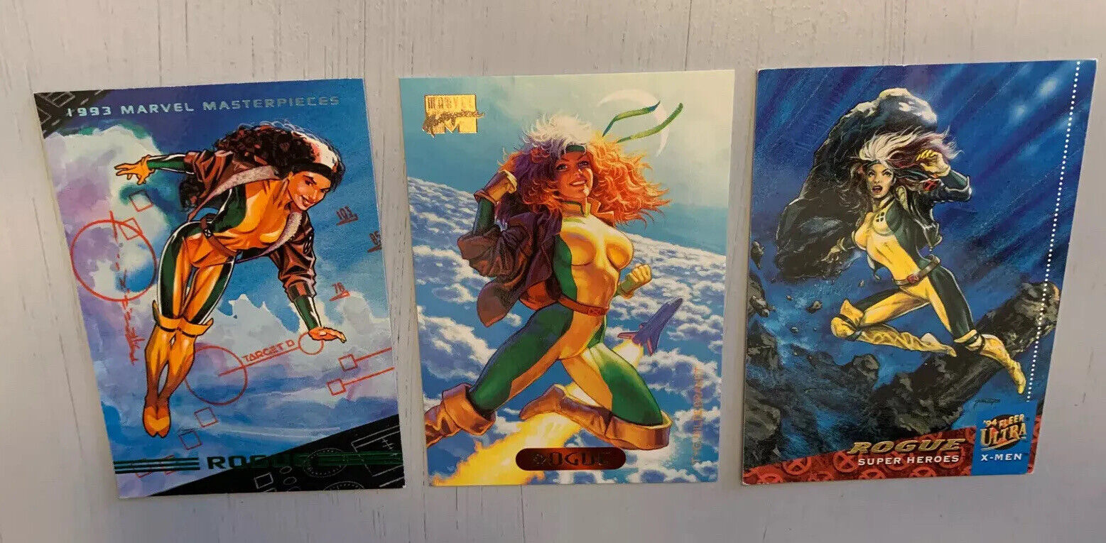 1993-1994 Fleer Ultra and Marvel Masterpieces X-Men Rogue Card #27, 101, 2