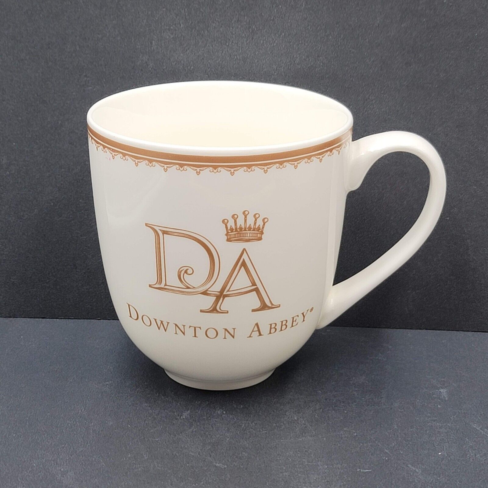 Downton Abbey Coffee Mug 16 oz by World Market Souvenir Cup White Gold