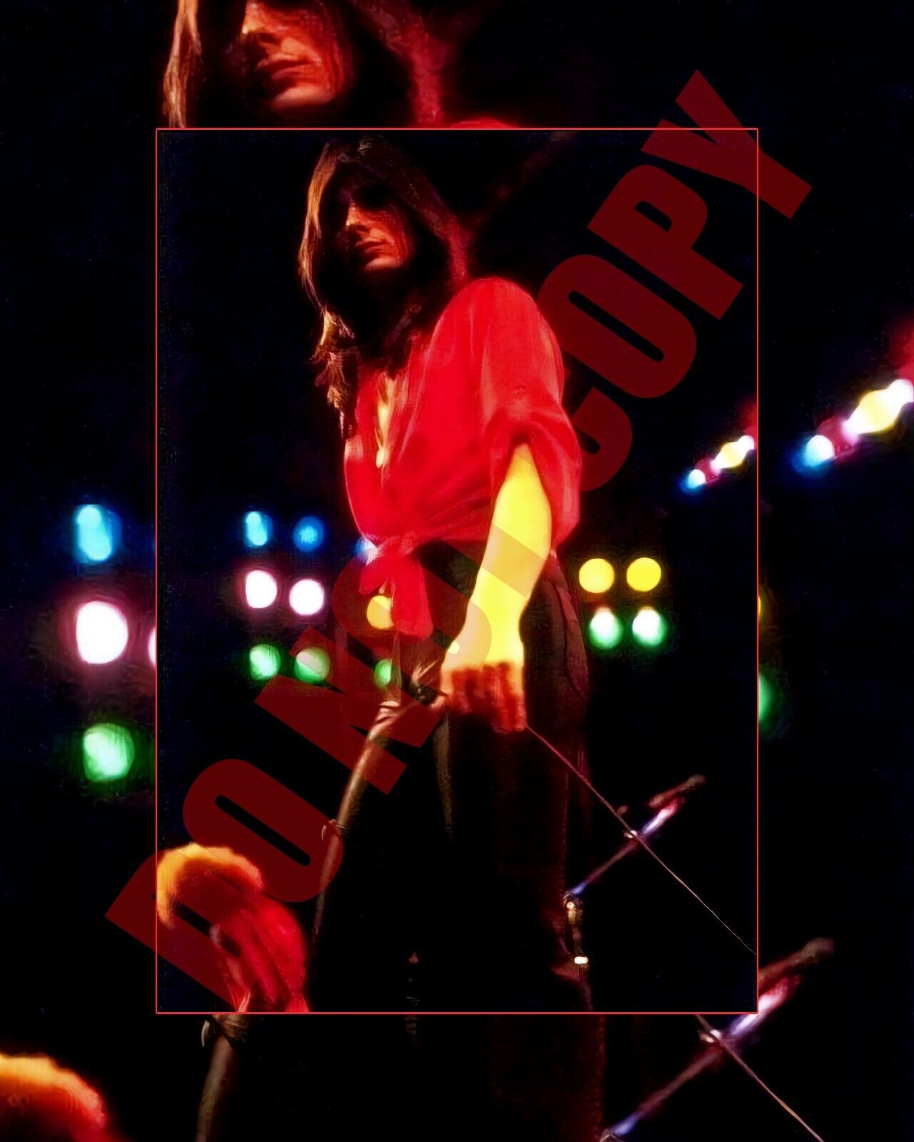 1970s Steve Perry Of Journey In Concert On Stage 8x10 Photo