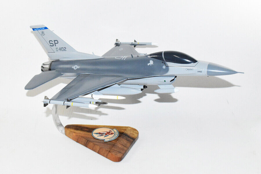 Lockheed Martin® F-16, 23rd Fighter Squadron 91-0402  Model, Mahogany 1/33