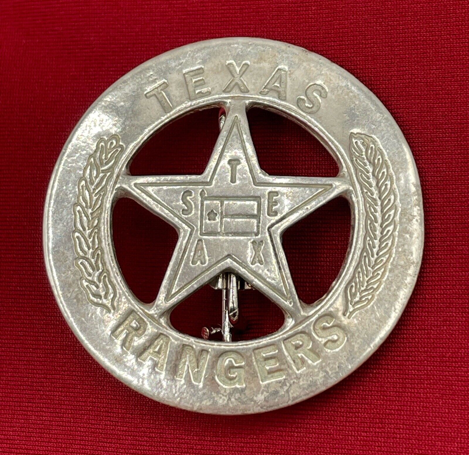 Vintage .925 Silver Texas Ranger Badge