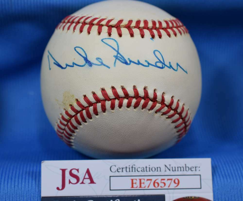 Duke Snider Jsa Autograph National League Onl Hand Signed Baseball
