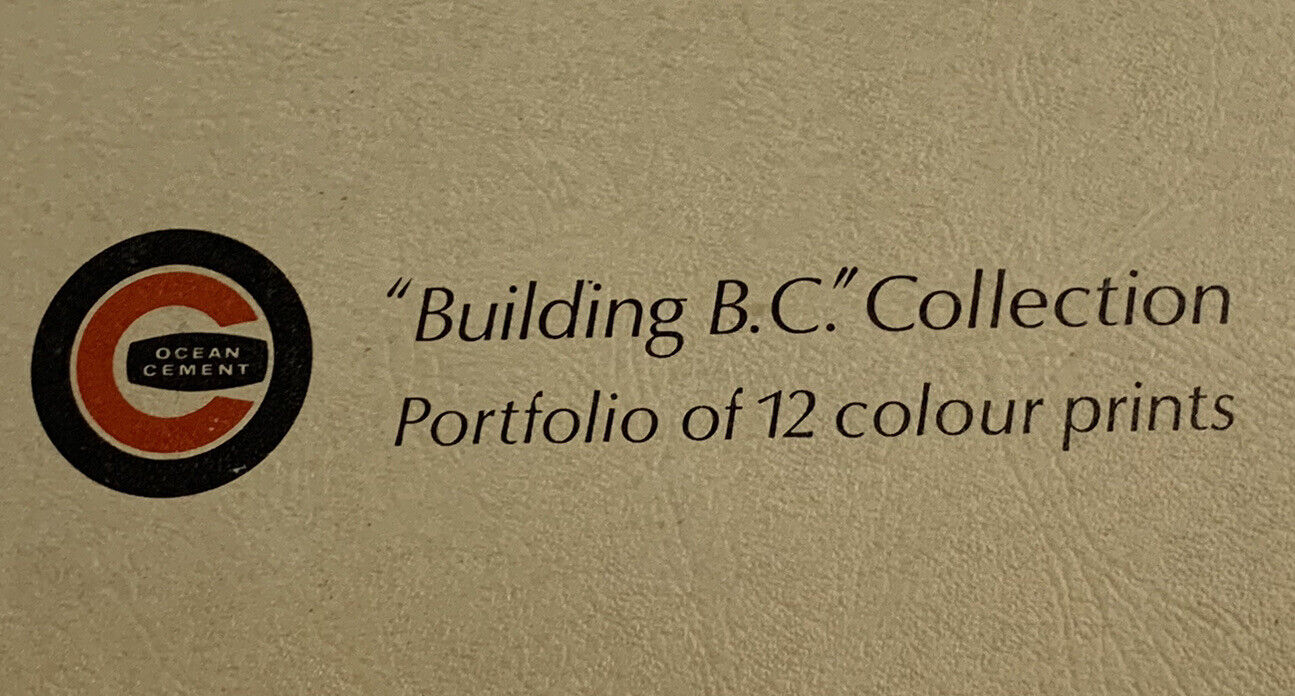Vintage Ocean Cement Building B.C. Collection : 12 Colour Print Portfolio / 1966