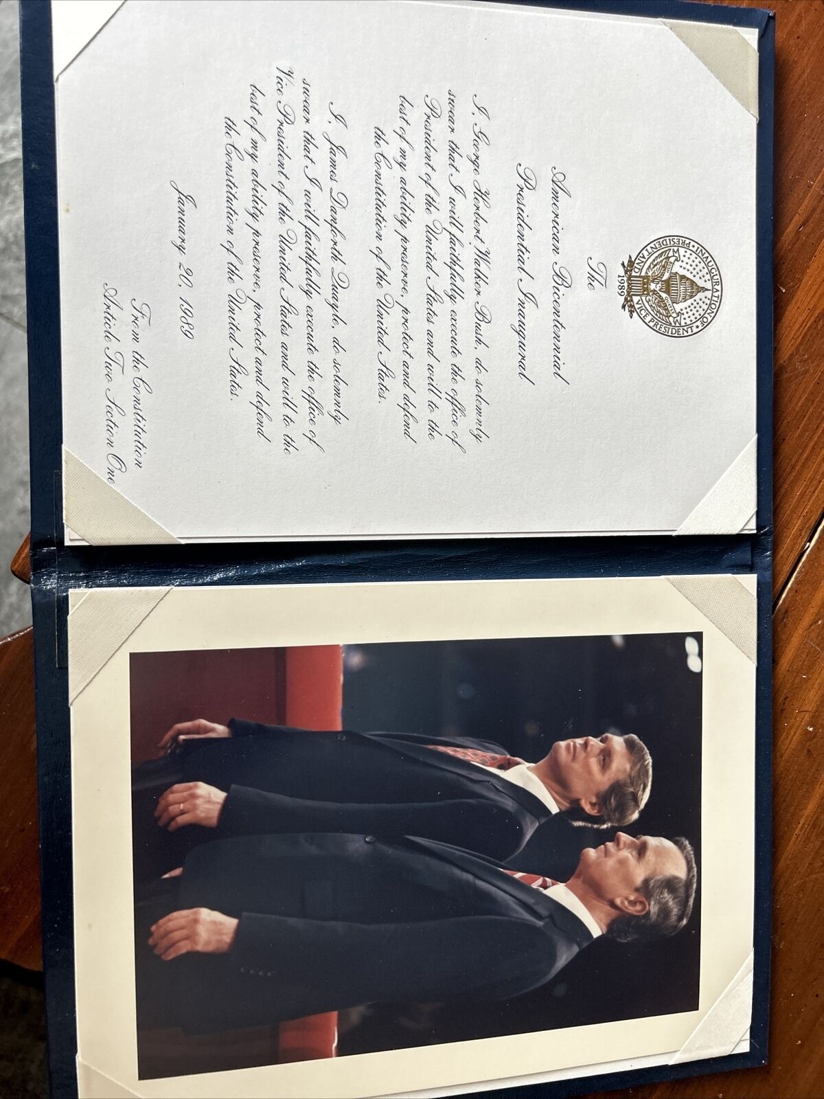 1989 President Bush Inauguration Memorbelia