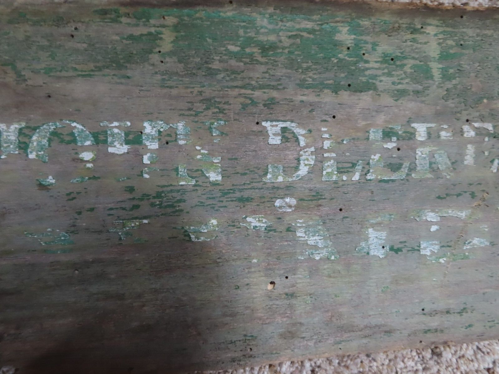 Antique John Deere Name Old Green Board 8
