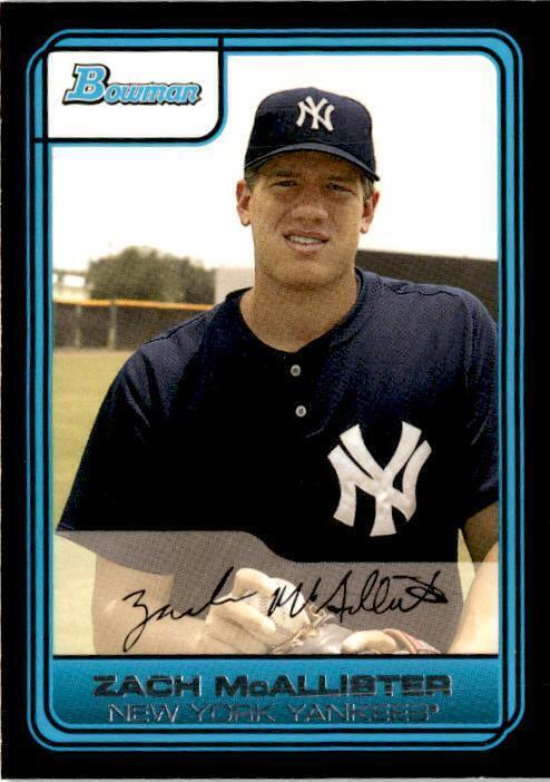 2006 Bowman Draft Picks & Prospects #DP17 Zach McAllister New York Yankees