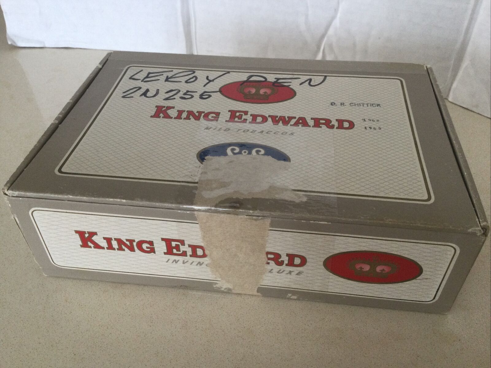 Vintage King Edwards 1960’s Cigar Box.