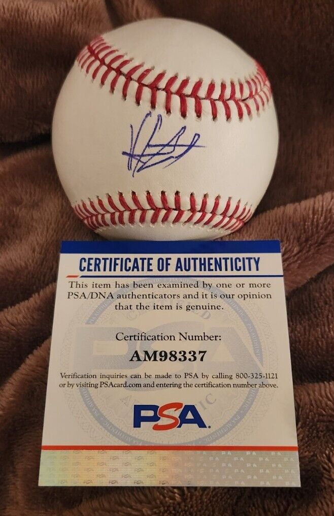 HESTON KJERSTAD SIGNED OFFICIAL MLB BASEBALL BALTIMORE ORIOLES PSA/DNA #AM98337