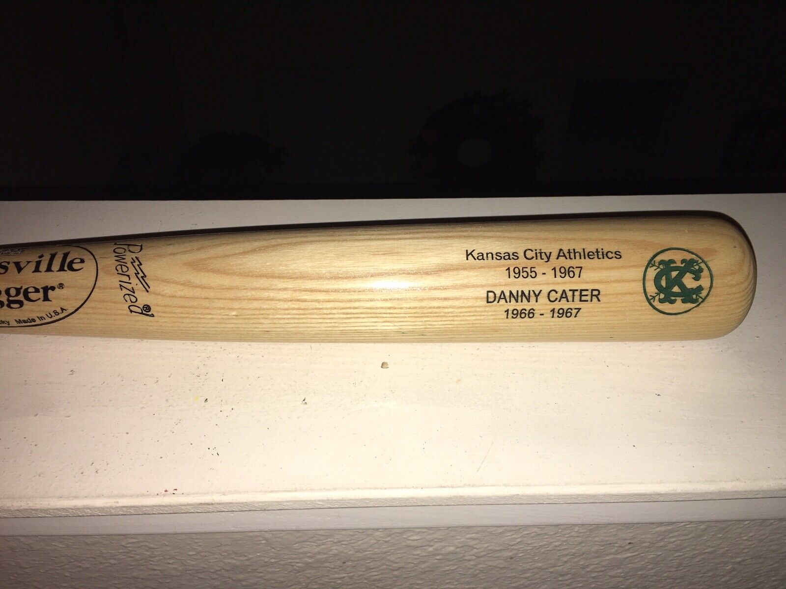 Danny Cater Oakland Kansas City KC A\'s Athletics Full Size Bat 34\