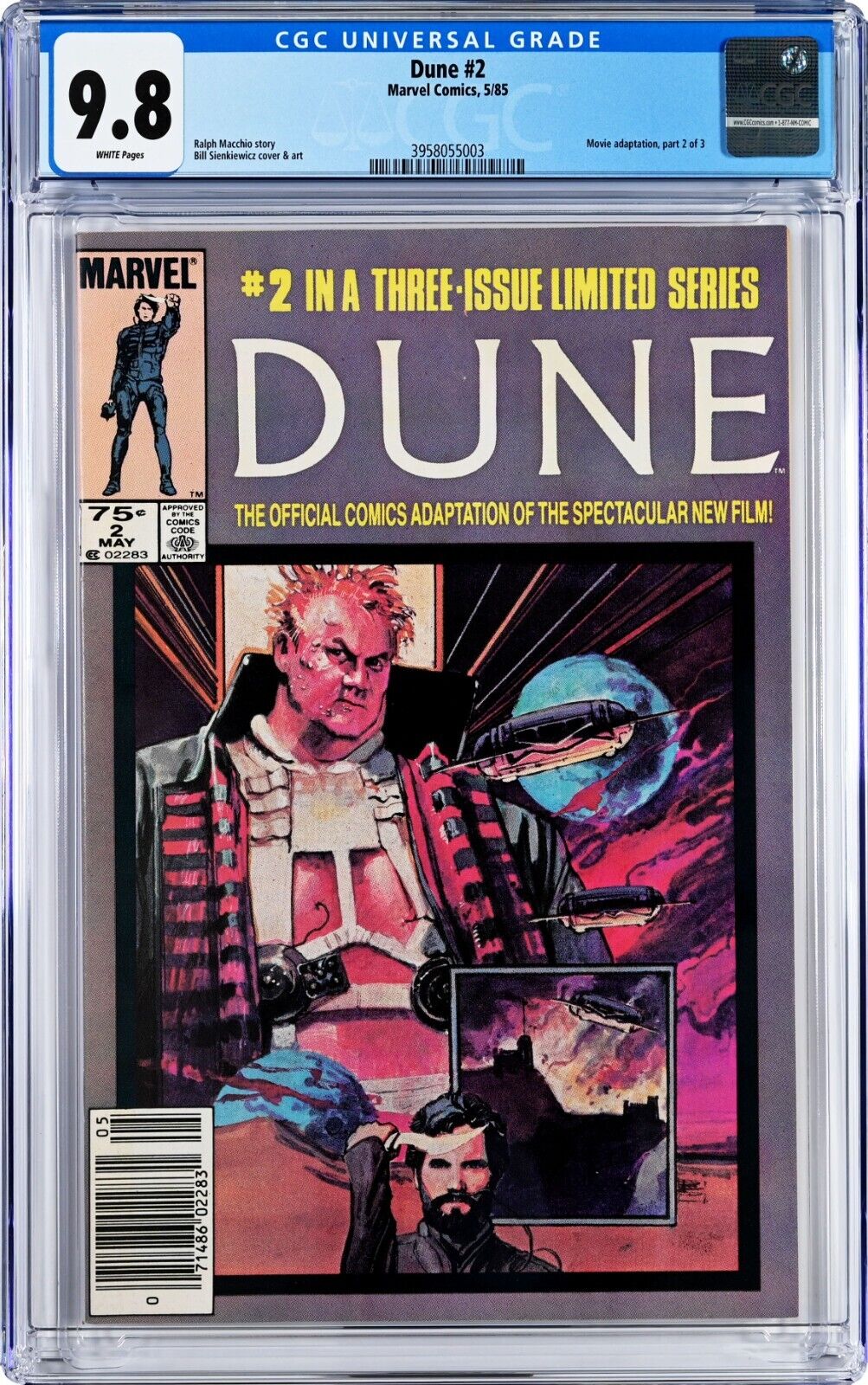 Dune #2 CGC 9.8 (May 1985, Marvel) Bill Sienkiewicz, Movie Adaptation, Newsstand