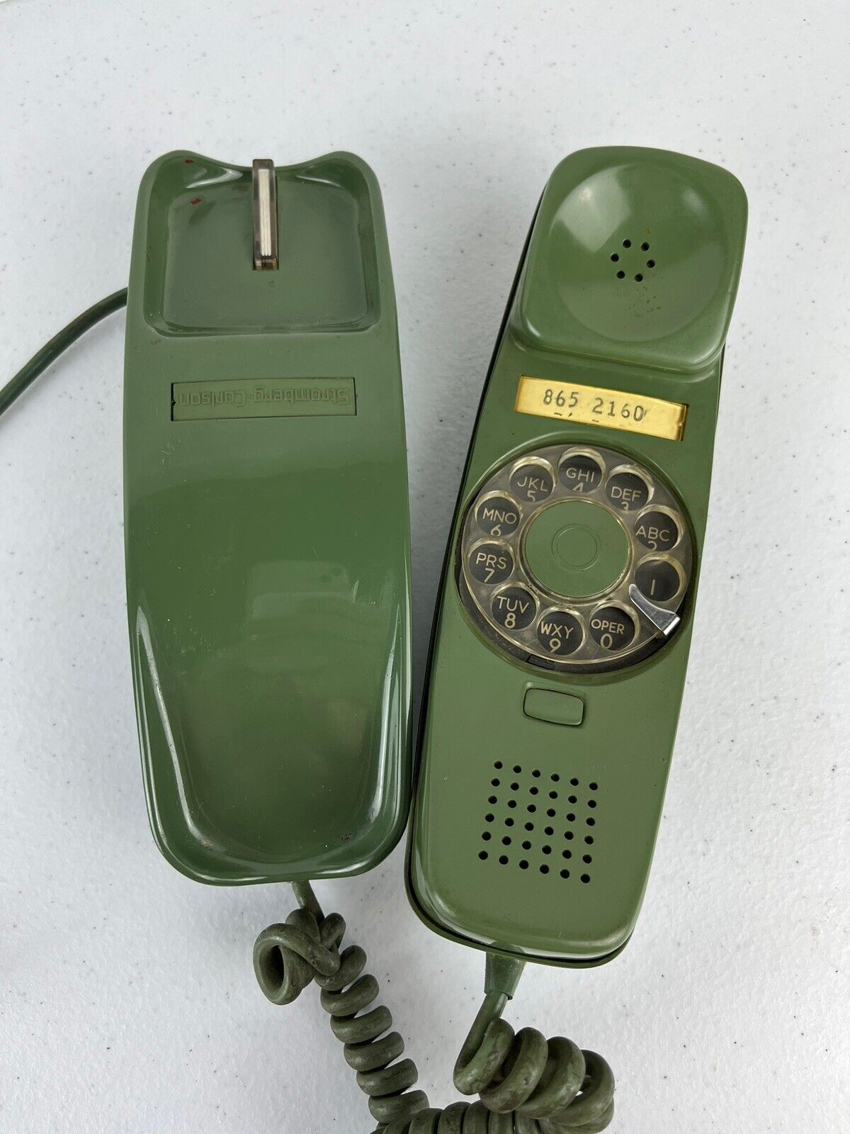 Vintage 1981 Stromberg-Carlson “Slenderet” Phone Green Rotary RARE Color