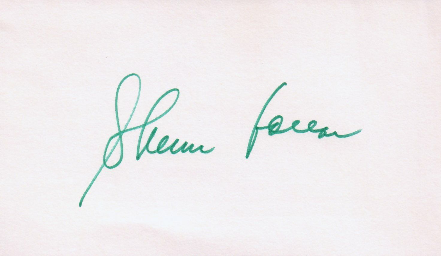 Sherm Lollar 1959 White Sox Deceased 1977 Signed 3x5 Index Card with JSA COA