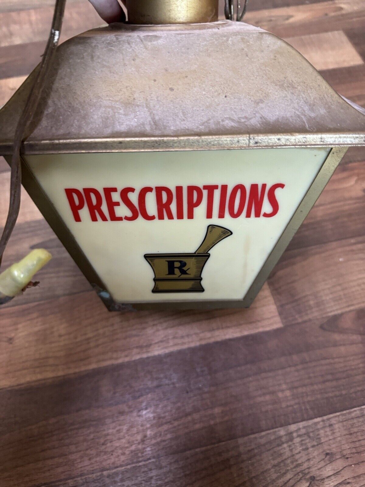 Rare Vintage Working Squibb Pharmacy  Fixture Works