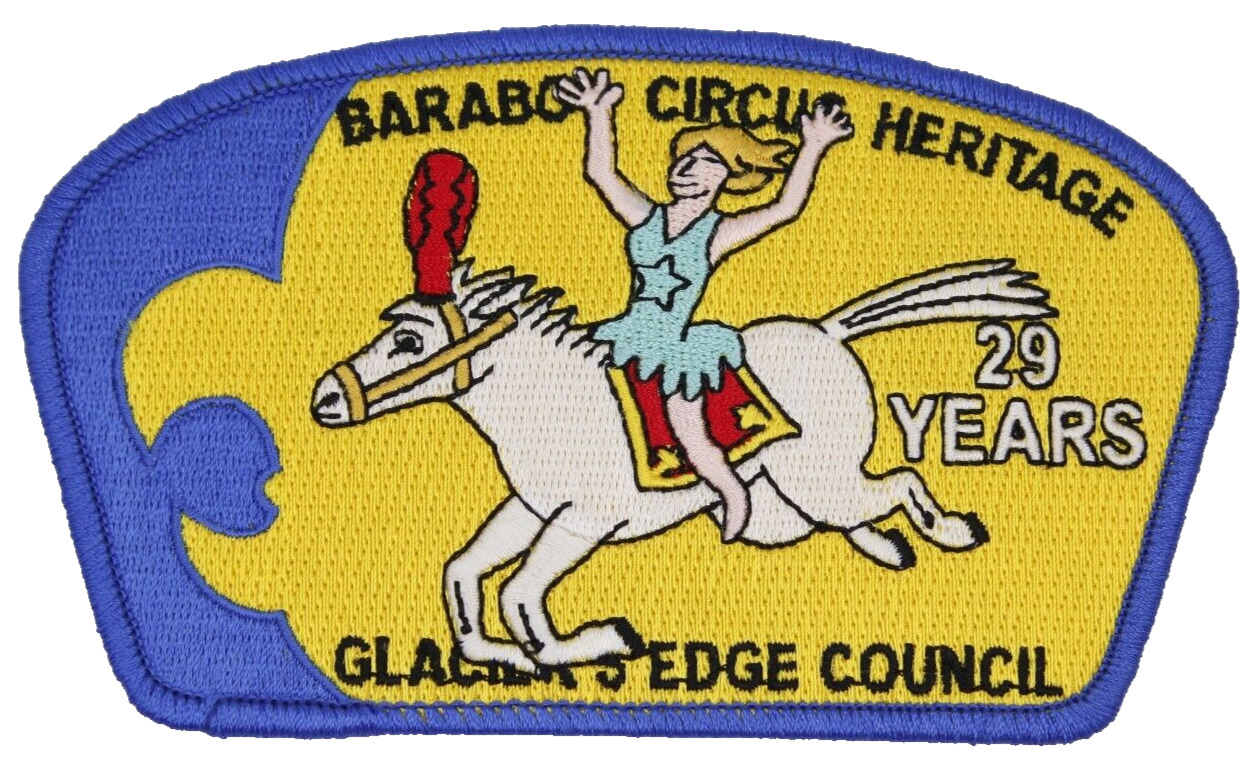 2015 Baraboo Circus Heritage 29 Years Patch Glacier's Edge Council Horse CSP