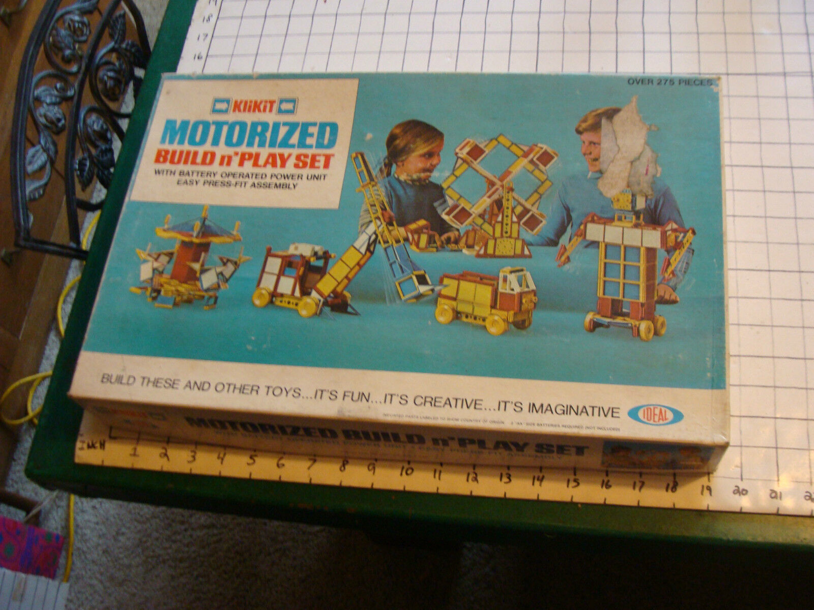 motorized build n\' play set ideal, partially sealed, 1969 by Ideal.  