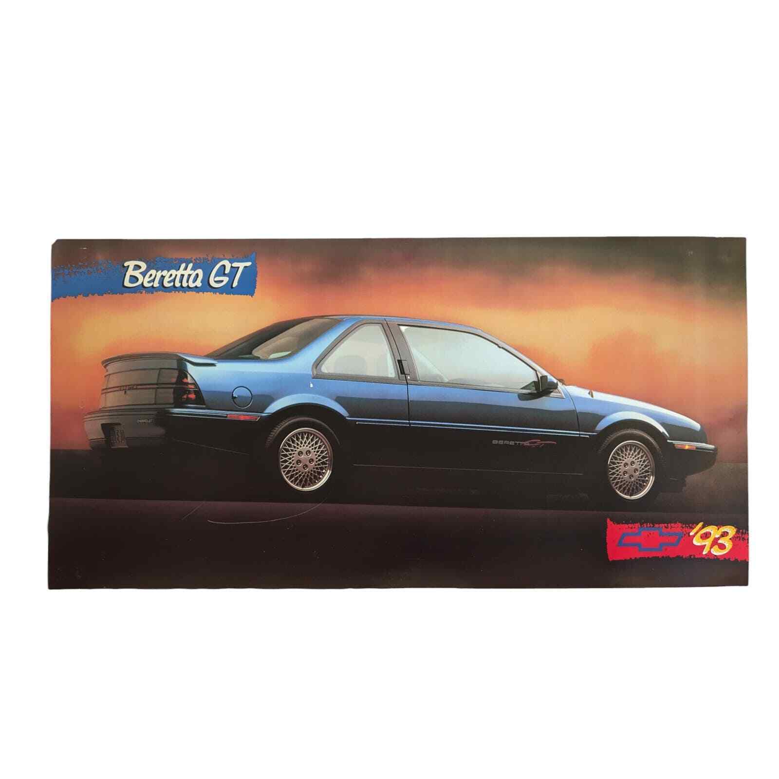 1993 93 Chevy Beretta GT Dealer Poster Promotional 34\