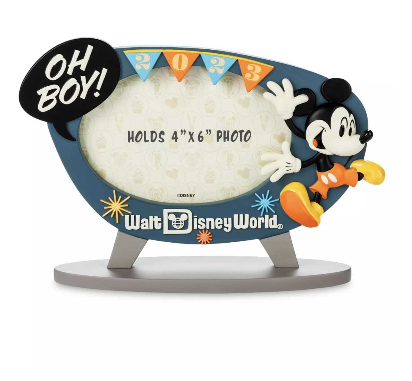 Disney Walt Disney World 2023 Mickey Photo Picture Frame 4x6 New with Tag