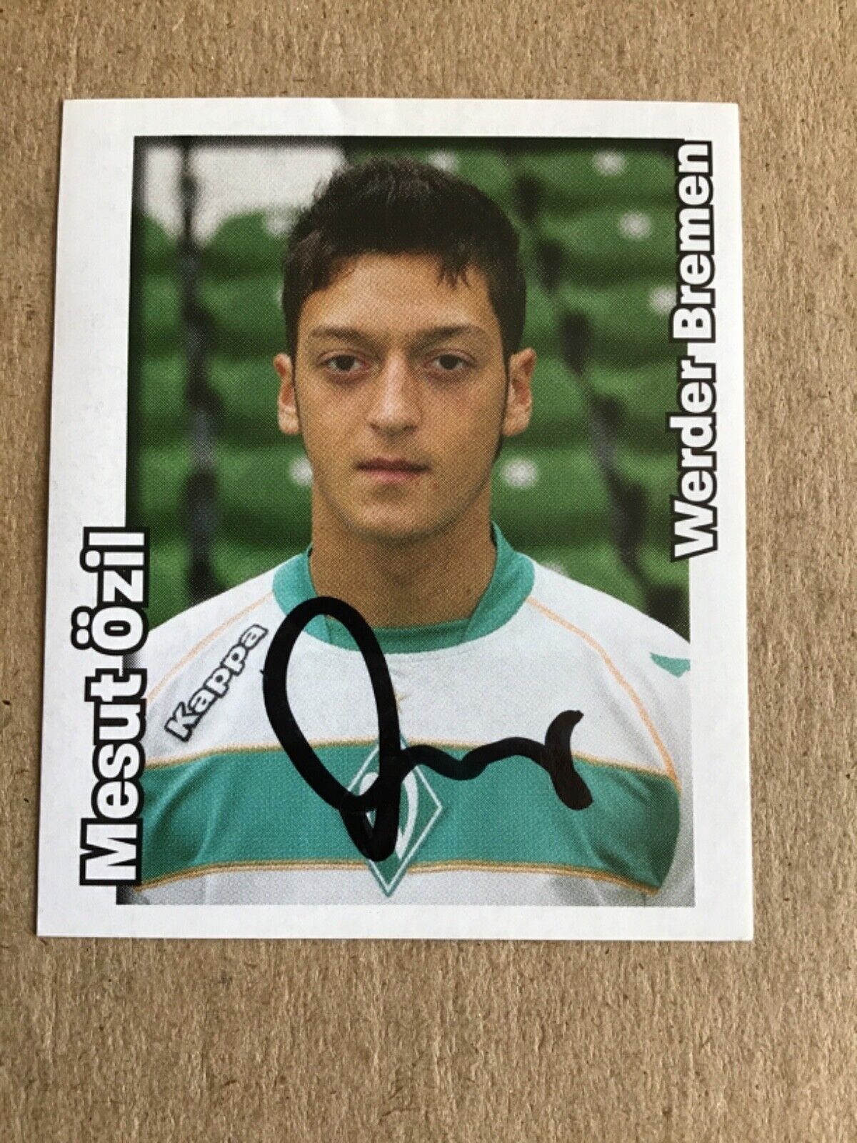 Mesut Özil, Germany 🇩🇪 SV Werder Bremen Panini 2008/09 hand signed