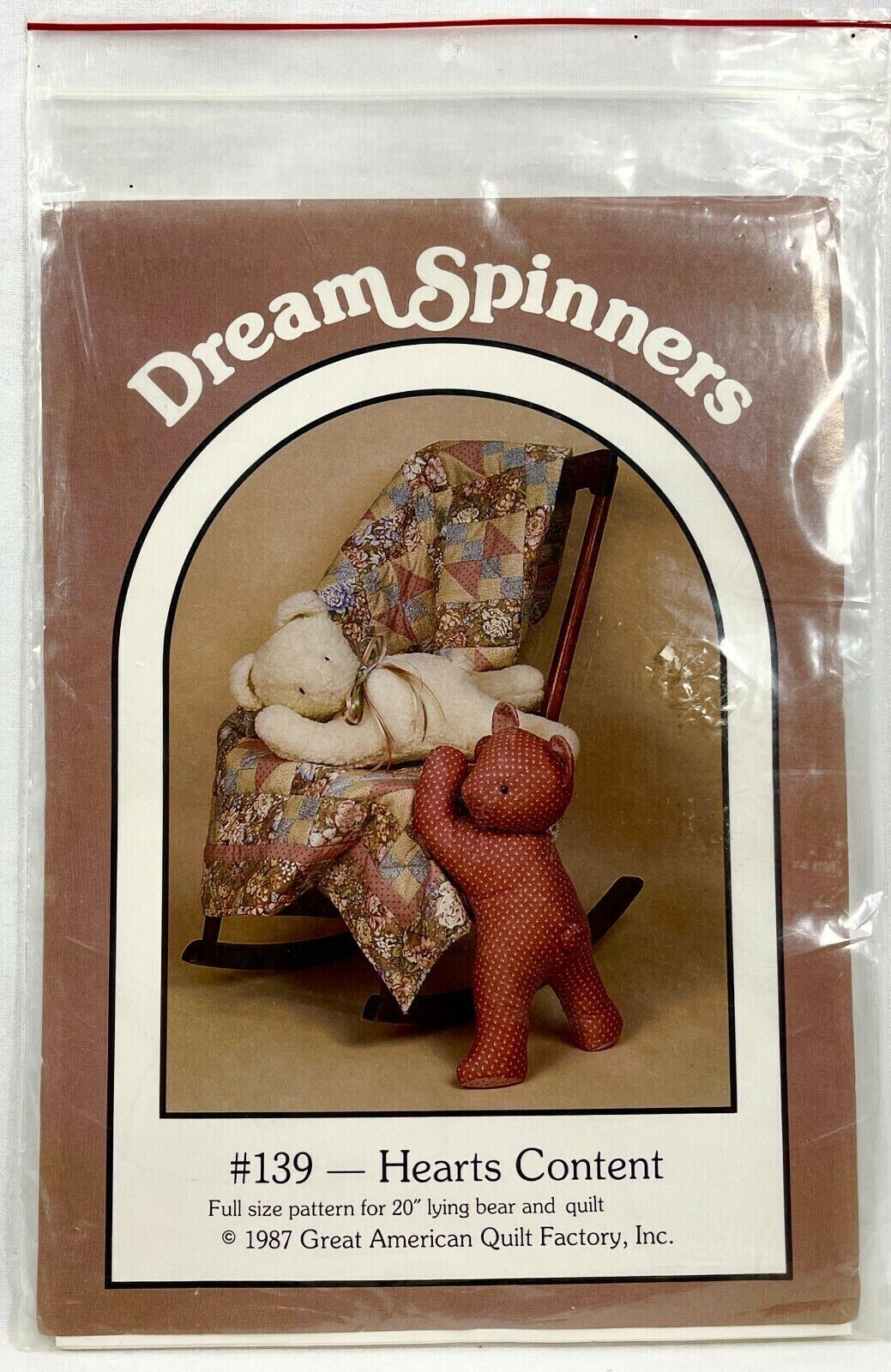 NEW 1987 Dream Spinners Hearts Content 139 Sewing Pattern 20\