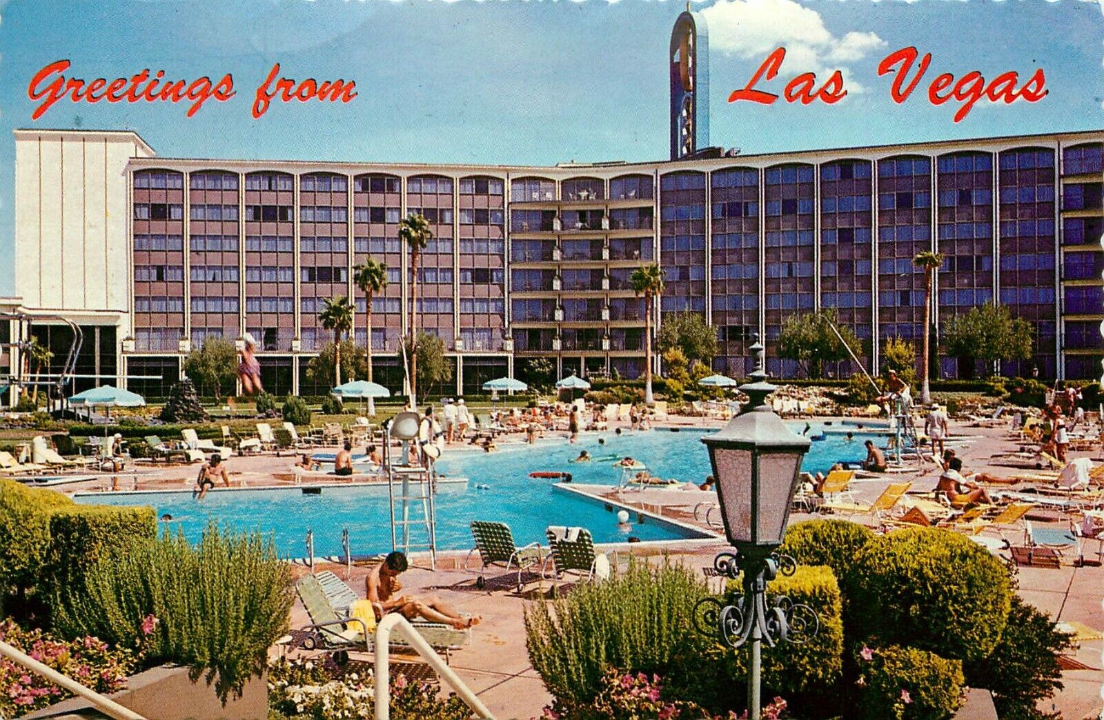 Frontier Hotel CAsino Las Vegas Nevada NV pm  Postcard