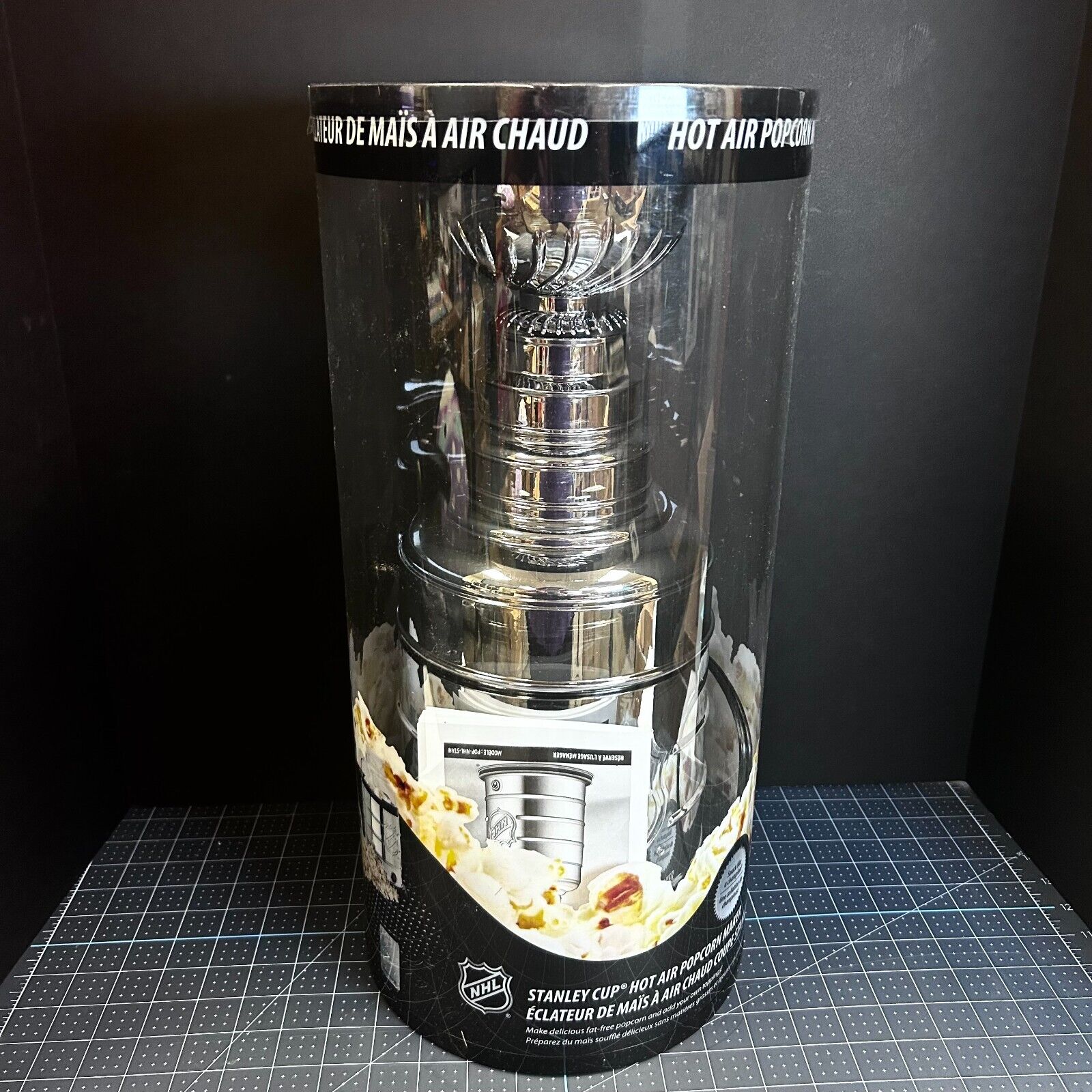 (New) NHL League Logo Stanley Cup Trophy Hot Air Popcorn Maker
