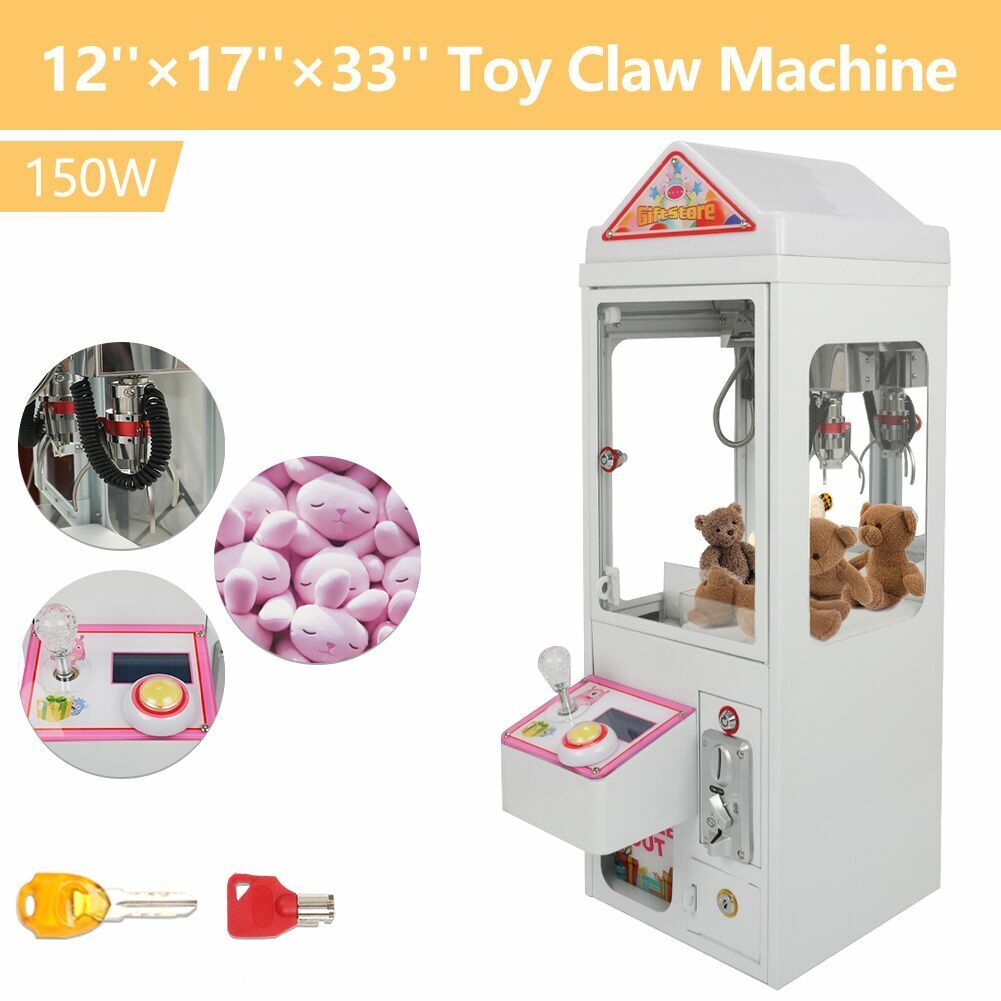 Mini Metal Case Player Claw Crane Machine 110V Candy Toy Grabber Catcher New